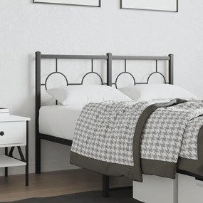 Testiera İn Metallo Nero 120 Cm /