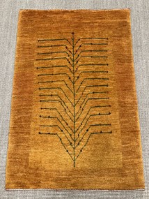 Gashguli Tappeto 120x80 Giallo (Iran) Annodato A Mano