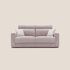 Nikita Divano letto matrimoniale con schienale morbido alto e rivestimento T02 rosa