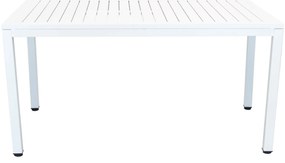 OMEN - set tavolo in alluminio cm 150 x 90 x 74 h con 6 poltrone Aulus