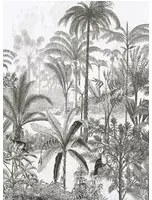Isidore Leroy Carta da parati panoramica Amazone Hoch - Gris