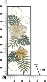 Pannello decorativo rettangolare in metallo 31x4x90 cm Campur Verticale