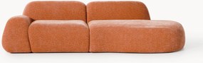 Chaise longue componibile 3 posti in teddy Wolke