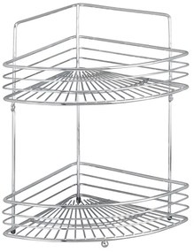 WENKO 16821100 - Scaffale angolare MILANO 31,5x37 cm cromo lucido