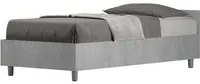 Letto Singolo 80x200 cm Nuamo - Con rete,Grigio