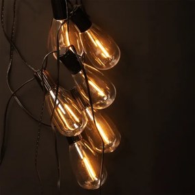 Brilagi - Ghirlanda natalizia LED da esterno 10xLED/3xAA 3,2 m IP44 bianco caldo