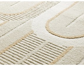 Tappeto color crema 200x290 cm Flora – Universal