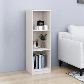 Libreria/divisorio bianco 36x33x110 cm legno massello di pino