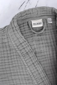 Accappatoio grigio in mussola L/XL Kimono – Foutastic