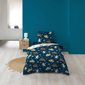 Biancheria da letto singola per bambini in microfibra 140x200 cm Cosmo - douceur d'intérieur