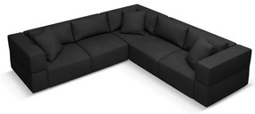 Divano angolare nero variabile Esther - Milo Casa