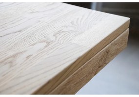 Tavolo da pranzo in legno di quercia effetto lucido 220 x 95 cm Brooklyn - Rowico