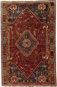 Shiraz Tappeto 160x250 Rosso (Iran) Annodato A Mano