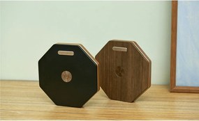 Decorazione luminosa nera con ricarica USB ø 12 cm Twist Hexagon – Gingko