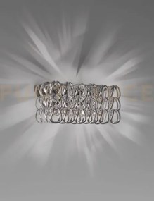 Giogali applique a parete 2 cristallo argento e cromo lucido 2 luci...