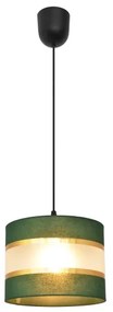 Lampadario a sospensione con filo HELEN 1xE27/15W/230V diametro 20 cm verde/oro