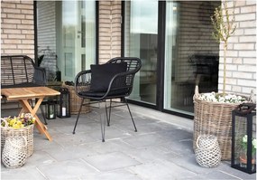 Set di 2 poltrone da esterno in rattan con cuscino Trieste - House Nordic