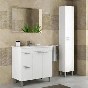 Colonna bagno sospesa 30x26x170h bianco in melanina