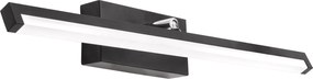 LAMPADA DA PARETE DA BAGNO LED SOPRA SPECCHIO 12W 50CM APP373-1W NERO