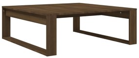 Tavolino salotto rovere marrone 100x100x35 cm legno multistrato