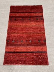 Loribaft Tappeto 80x130 Rosso (Iran) Annodato A Mano
