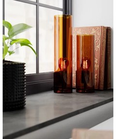 ByRydens 2820580-5512 - Lampada da tavolo FLAKE 1xE27/5W/230V marrone/fumé