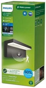 Philips - LED Applique da esterno con sensore BUSTAN LED/3,8W/230V IP44