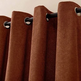 Tenda color terracotta in bouclé 140x260 cm Winona – douceur d'intérieur