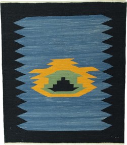 Kilim Tappeto 110 x 90 (Iran) Tessuto A Mano