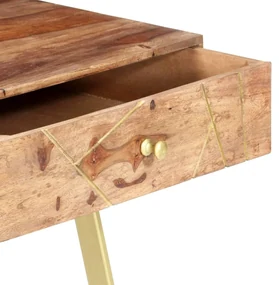 Scrivania con cassetti 100x55x75 cm legno massello di sheesham