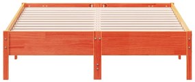 Giroletto marrone cera 135x190 cm in legno massello di pino