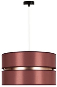 Duolla - Lampadario a sospensione con filo DUO 1xE27/15W/230V diametro 40 cm bordeaux/oro