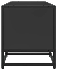 Mobile porta tv nero 100x35x41 cm in truciolato e metallo