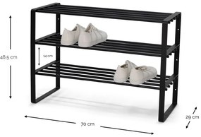 Scarpiera aperta bianca in metallo Rex - Spinder Design