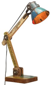 Lampada Scrivania Industriale Rotonda Multicolore 23x18x95 E27 /