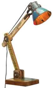 Lampada Scrivania Industriale Rotonda Multicolore 23x18x95 E27 /