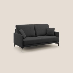 Saturno divano moderno in tessuto morbido impermeabile T03 antracite 160 cm