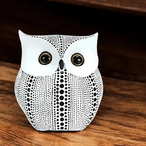 Decorazione da tavolo, 15 cm, bianco/nero