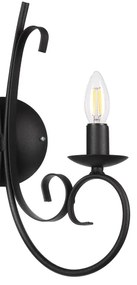 ONLI - Applique POMPEI 2xE14/6W/230V nero