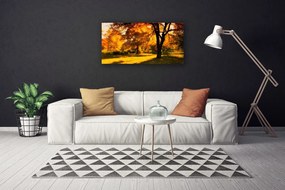 Quadro su tela Alberi, Autunno, Natura 100x50 cm