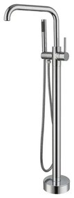 Rubinetto da terra per vasca freestanding cromato