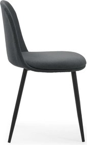 Sedie da pranzo in set in grigio scuro 4 pz Malila – Marckeric