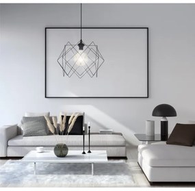 Lampadario a sospensione con filo GALL 1xE27/60W/230V nero