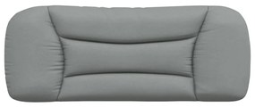 Cuscino testiera grigio chiaro 100 cm in tessuto