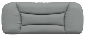 Cuscino testiera grigio chiaro 100 cm in tessuto