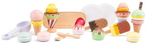 Set di dolci e gelati in legno - 25 pezzi