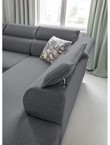 Divano letto angolare grigio scuro (angolo destro) Sweet Harmony - Miuform