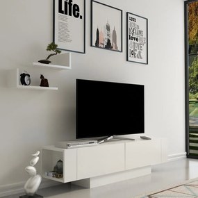 Televisore bianco 150x42 cm Matera - Zena Home