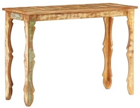 Tavolo Consolle 110x40x76 Cm İn Legno Massello Di Recupero /