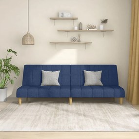 Divano Letto A 2 Posti Blu İn Tessuto /
